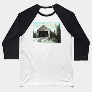 DIGDEGUASH RIVER #6 (Dumbarton covered bridge) Baseball T-Shirt